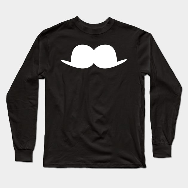 Odd mustache Long Sleeve T-Shirt by markatos